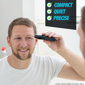 HACLI Nose Hair Trimmer displayed with a clean and tidy appearance