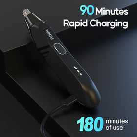 HACLI Nose Hair Trimmer with LED indicator and travel lock