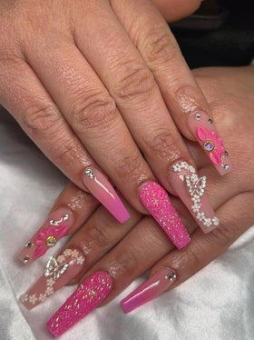 HaFLoNa 3D Flower Nail Art Charms detailed view