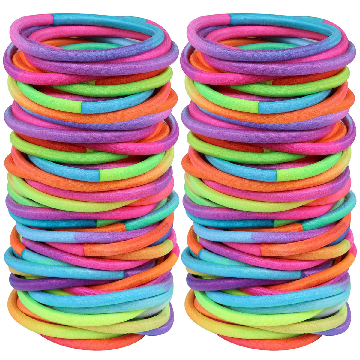 Hageolan assorted no damage hair ties in various colours