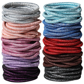 Hageolan assorted twinkling hair ties 120 pcs in vibrant colours