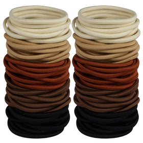 Hageolan thick hair ties 120 pcs assorted colours pack