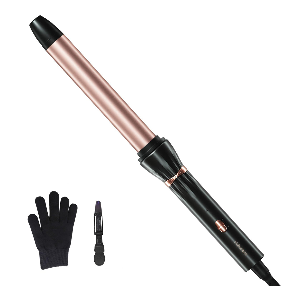 Hahahope 1 Inch Ceramic Curling Wand front view