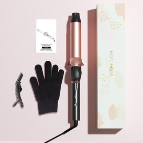 Hahahope Curling Iron heating up on styling station