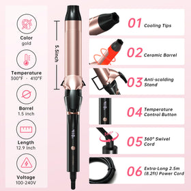 Hahahope Curling Iron packaging front view
