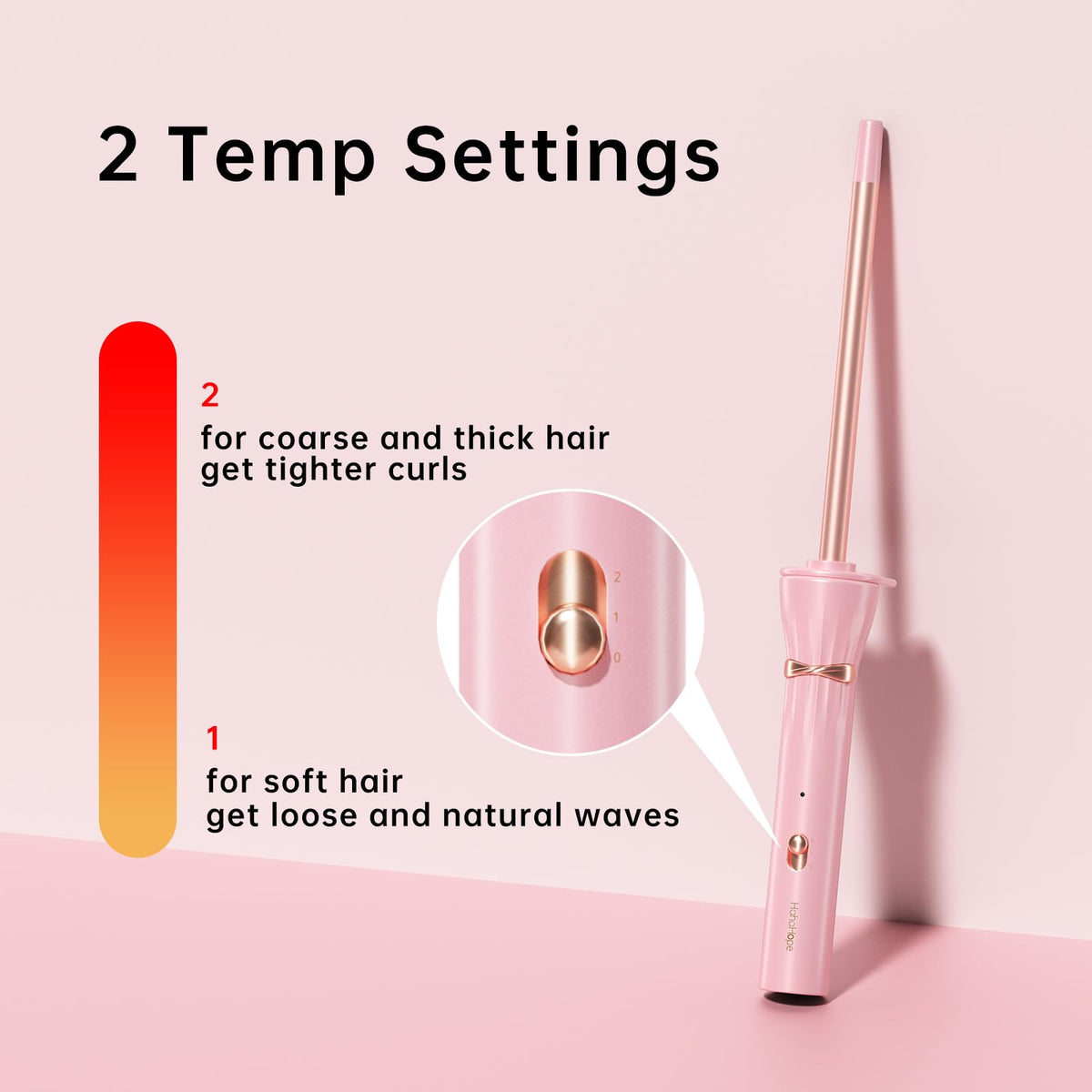 hahahope curling wand in travel bag for easy portability