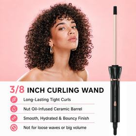 hahahope curling wand with heat-resistant tip and anti-slip handle