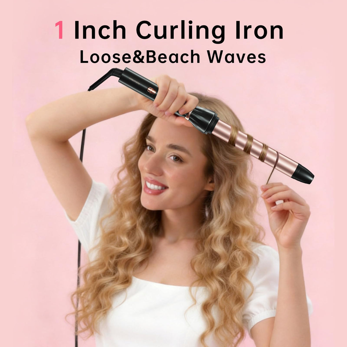Hahahope curling wand with long barrel design