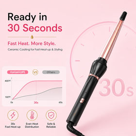 hahahope Tapered Curling Iron packaging