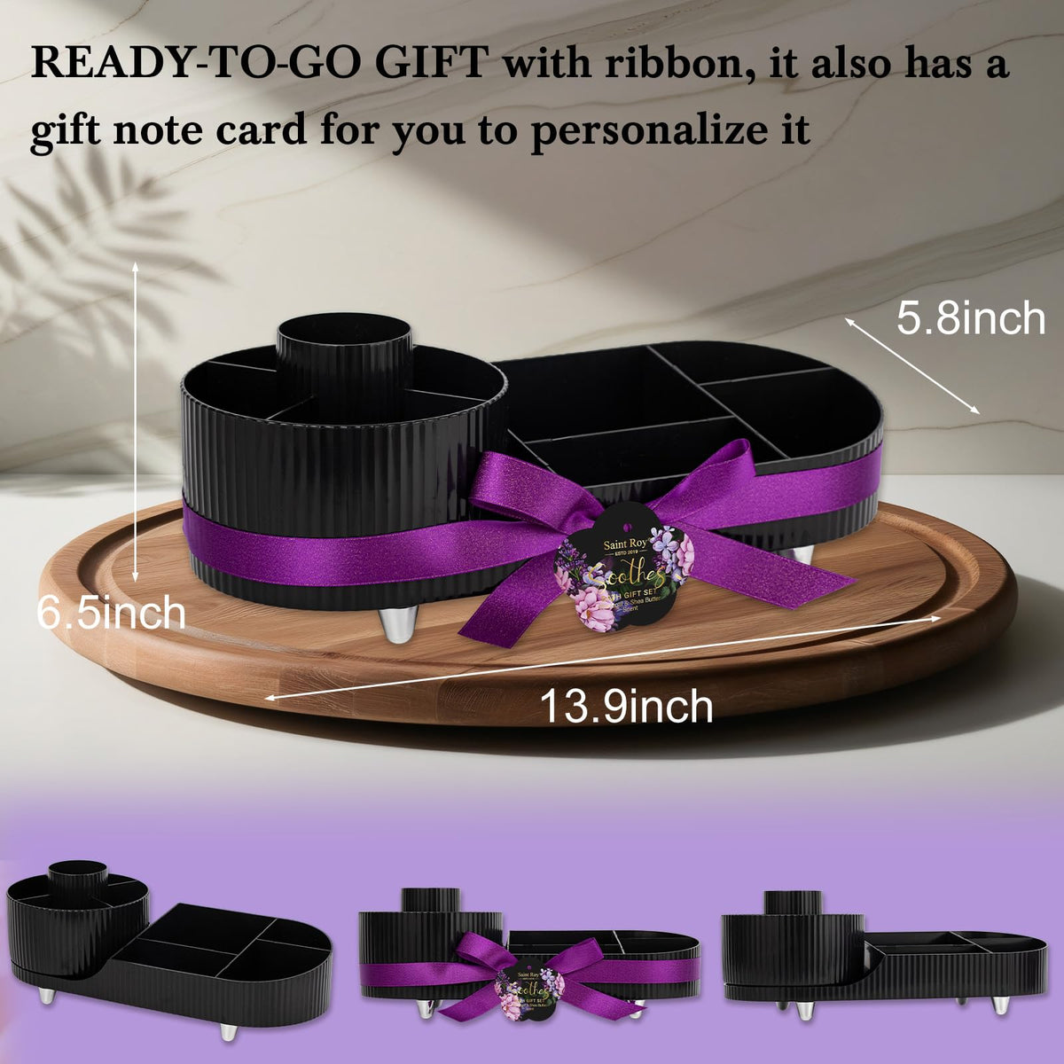 Hair accessories included in Saint Roy Spa Bath Set