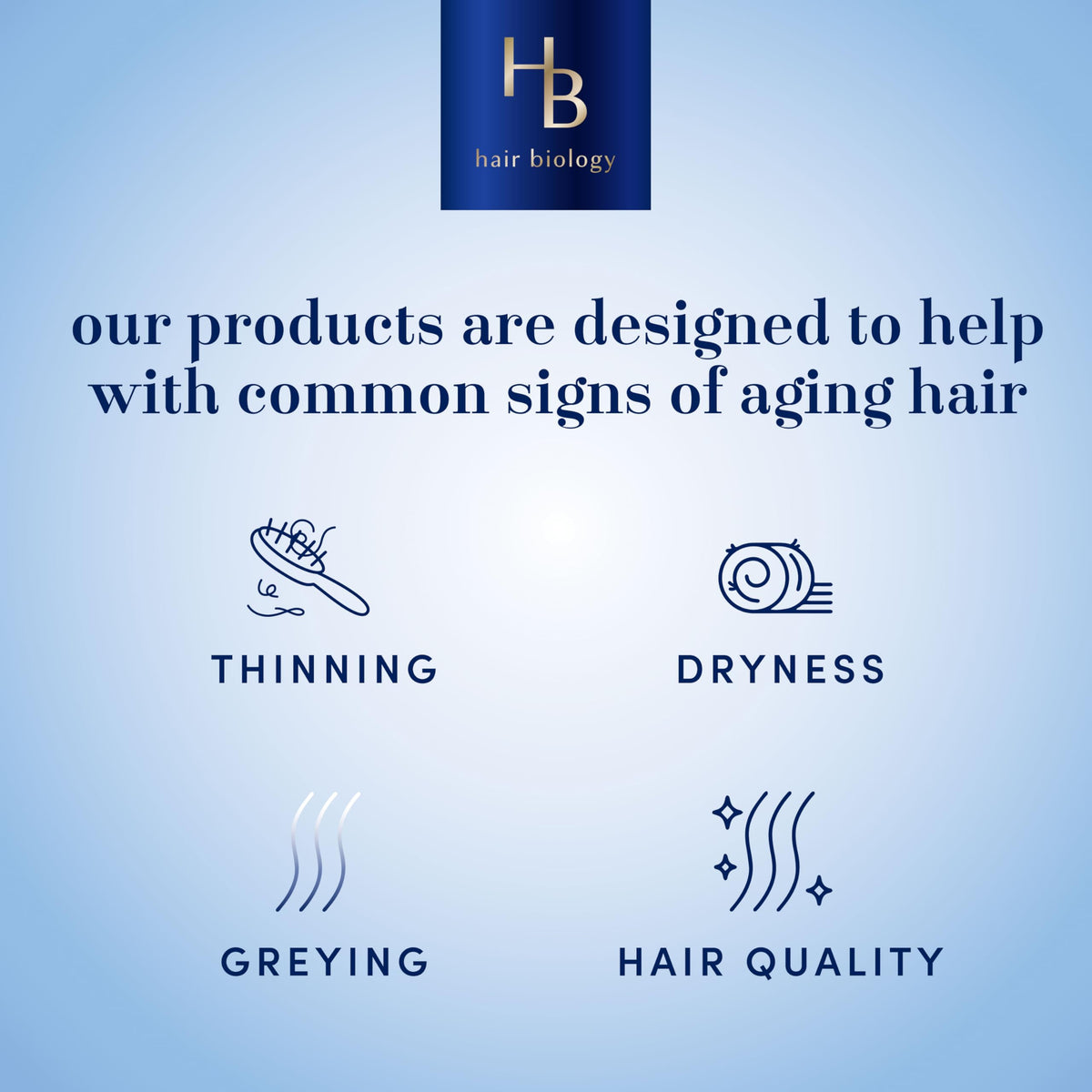 Hair Biology Biotin-Infused Purple Conditioner applied to hair
