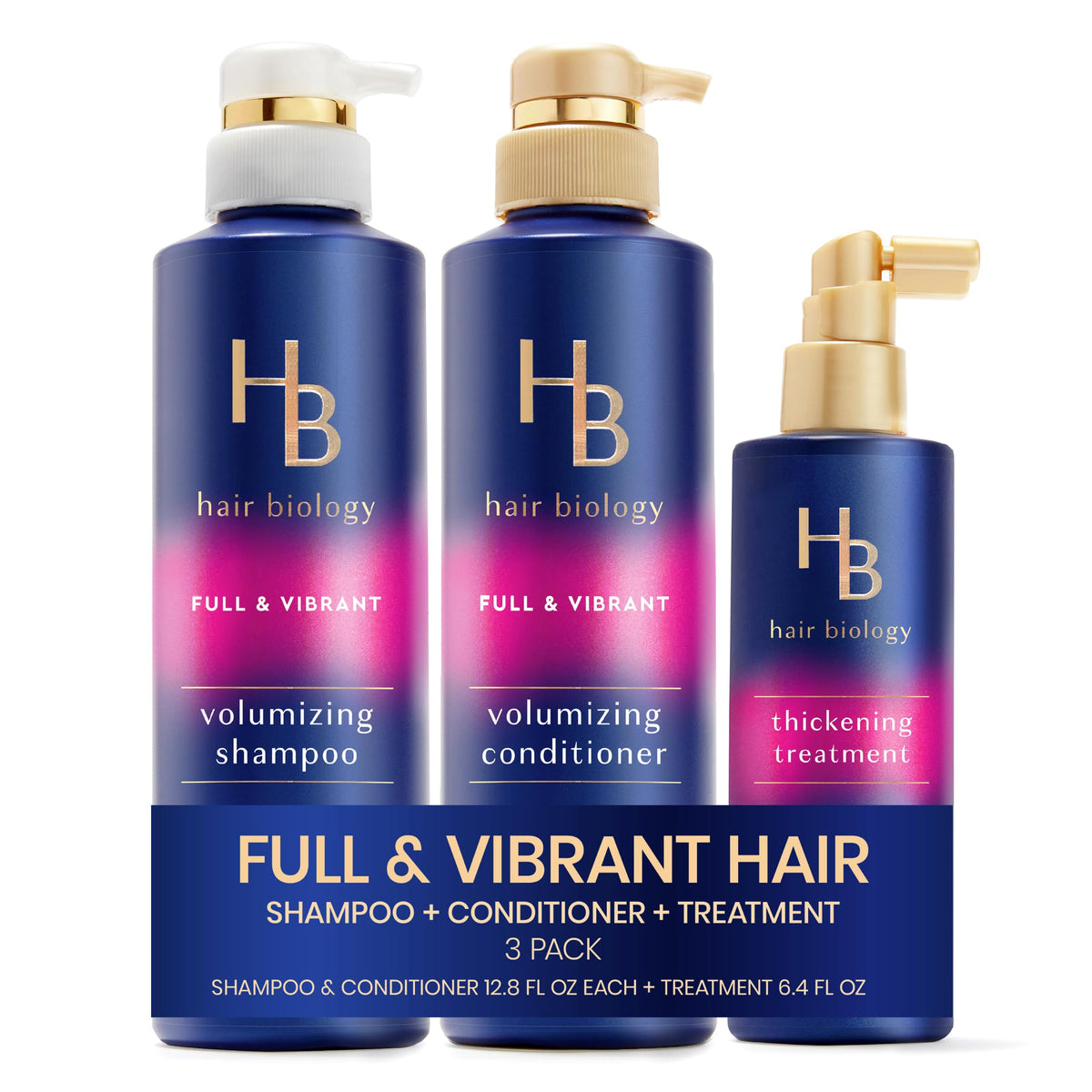 Hair Biology Full & Vibrant Set including volumizing shampoo and conditioner