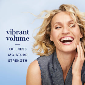 Hair Biology volumizing shampoo lathering in hair
