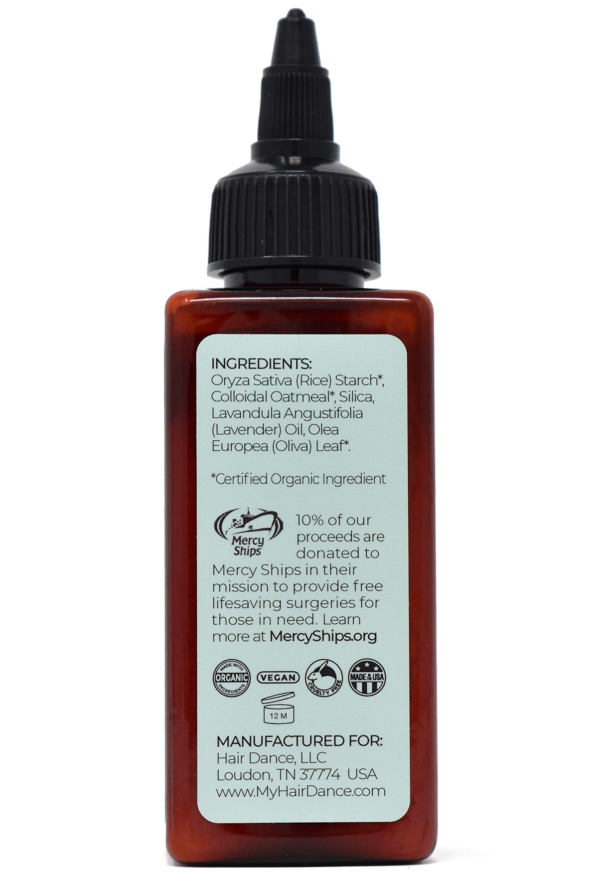 Hair Dance Dry Shampoo Volume Powder 2oz side view