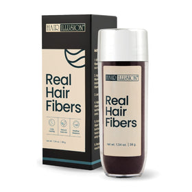 Hair Illusion Dark Brown Hair Fibers 38g bottle front view