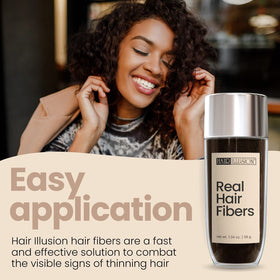 Hair Illusion Dark Brown Hair Fibers packaging