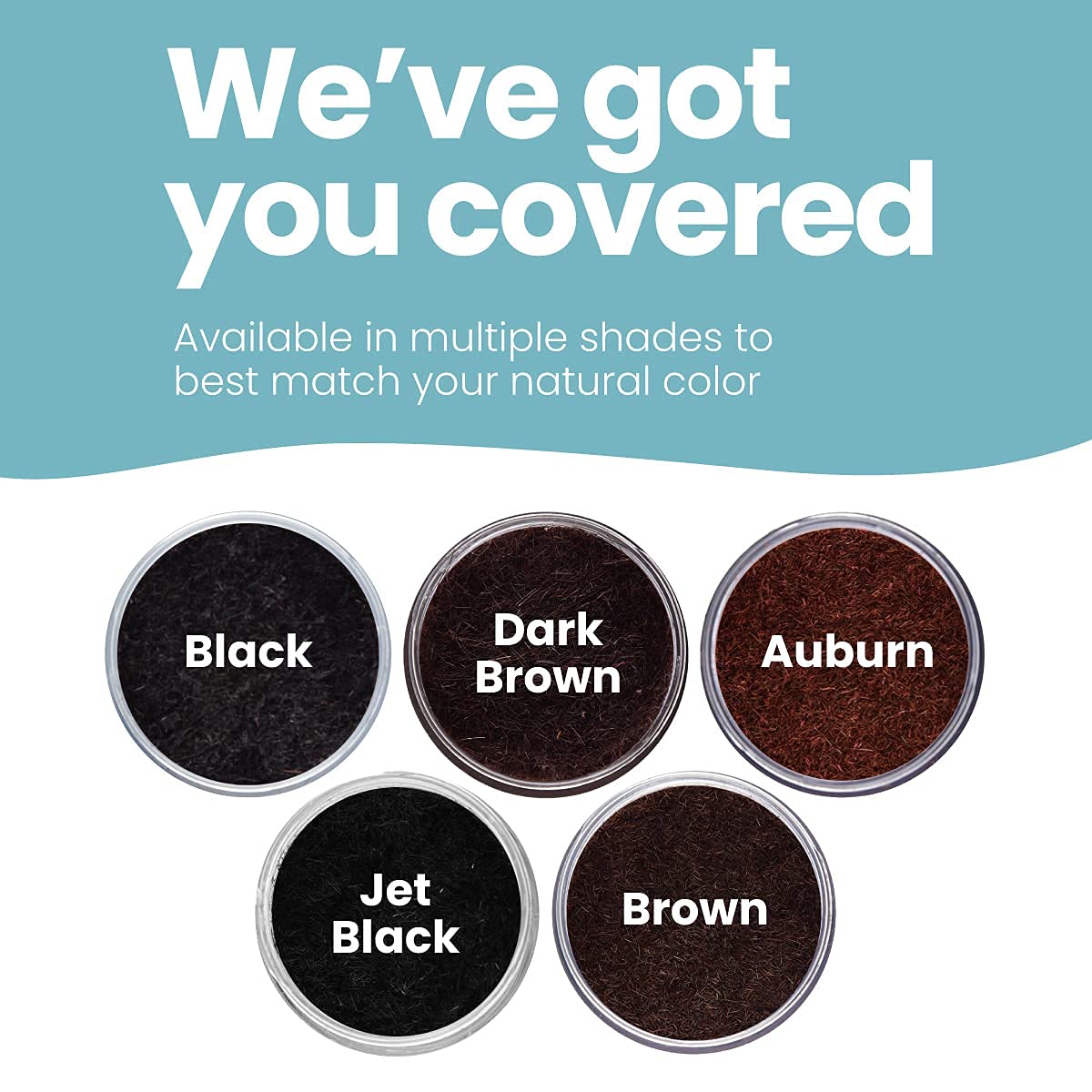Hair Illusion Hair Building Fibers 38g Jet Black in hand