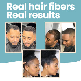 Hair Illusion Hair Building Fibers 38g Jet Black with application sprayer