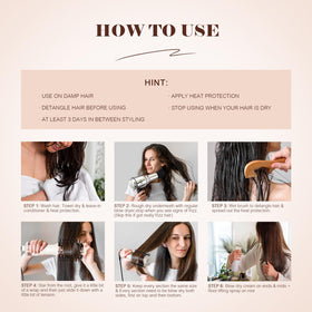Hair Trends Blow Dryer Brush compact size comparison
