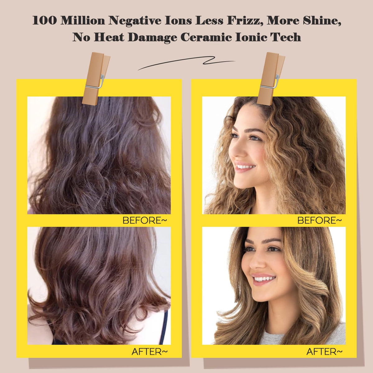 Hair Trends blow dryer brush with ergonomic handle
