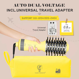Hair Trends blow dryer brush with nano titanium barrel close-up