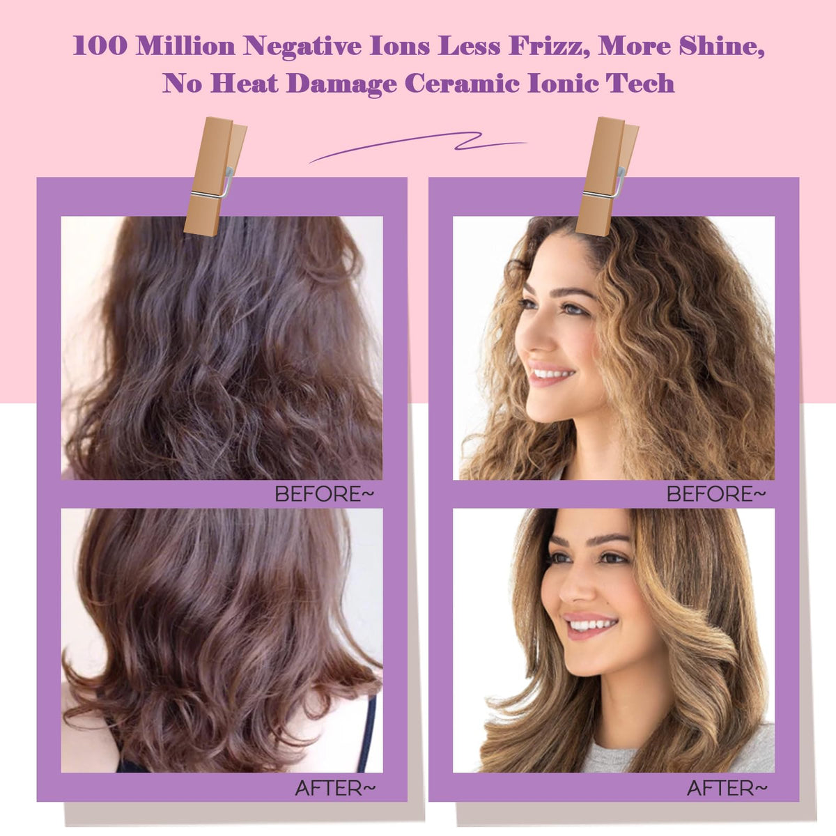 Hair Trends Dual Voltage Travel Hair Dryer Brush with universal adapter