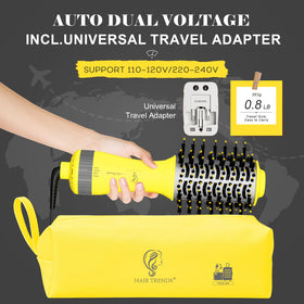 Hair Trends Hair Dryer Brush with European travel plug