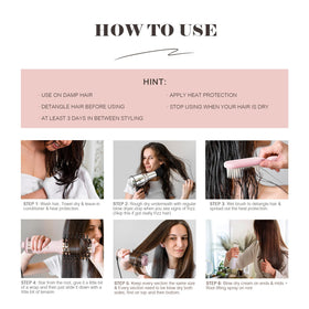 Hair Trends Hot Air Brush demonstrating styling capability