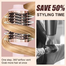 Hair Trends Hot Air Brush Dryer with power button and settings