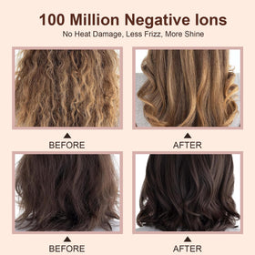 Hair Trends Hot Air Brush Dryer with user styling hair