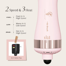 Hair Trends Hot Air Brush in a travel bag