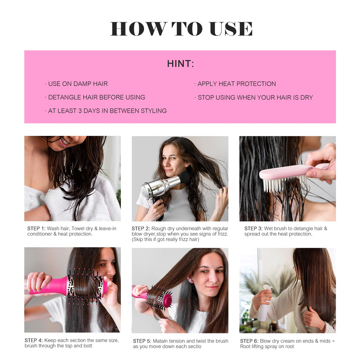 Hair Trends Mini Hot Air Brush packaging