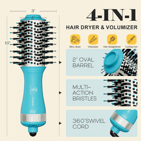 Hair Trends Mini Hot Air Brush with 2 speed and 3 temperature settings