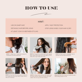 Hair Trends Travel Hair Dryer Brush with ALCI plug and ETL certification