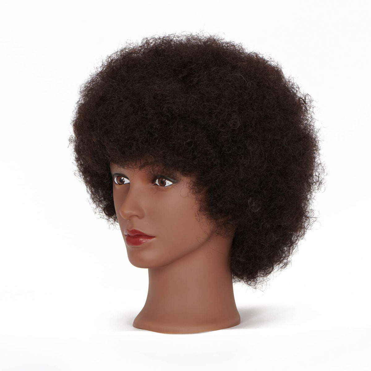 Hairingrid mannequin head side view showing hair length