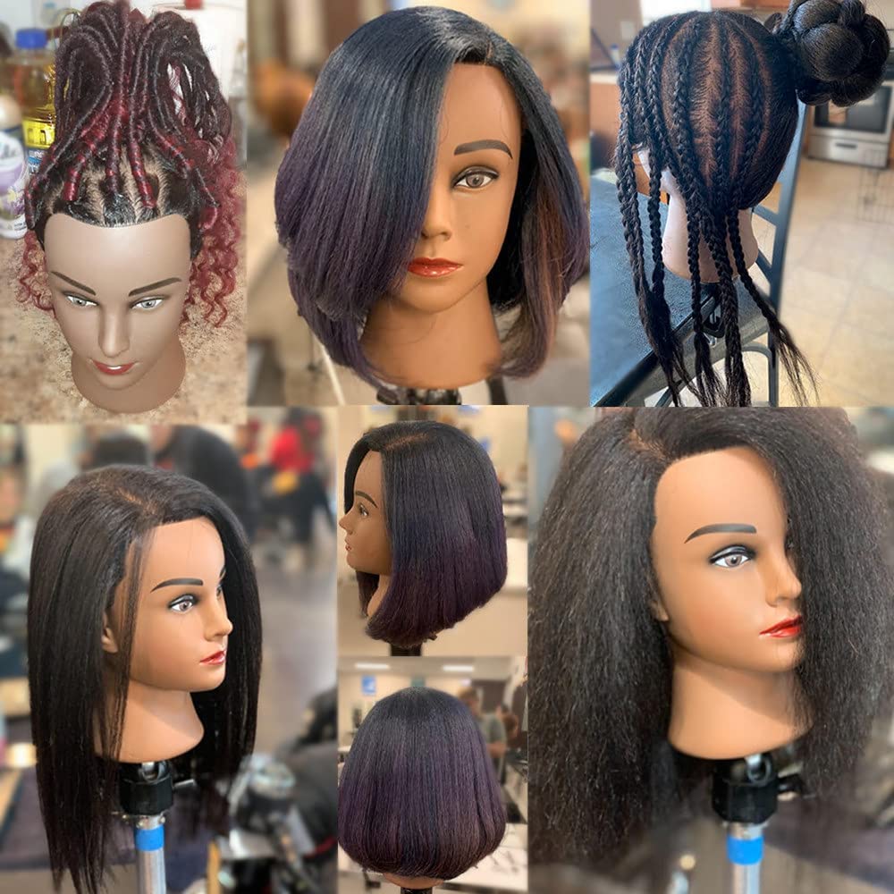 Hairingrid mannequin head styled with curls