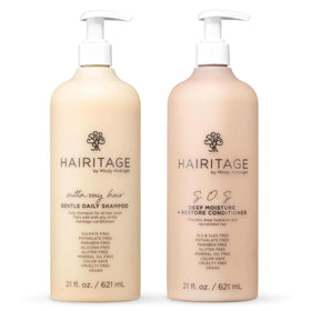 Hairitage Gentle Daily Moisture Shampoo and Conditioner Set front view