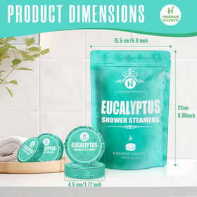 HAISHAN SHOWER Eucalyptus Mint Shower Steamers gift set display