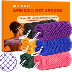 HAITOO African Net Sponge 6 pcs set in packaging
