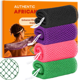 HAITOO African Net Sponge front view with eco-friendly nylon net