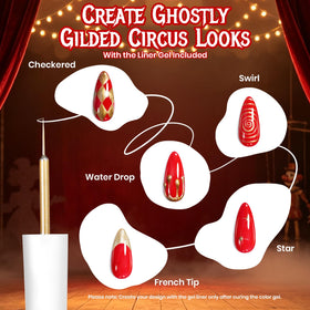Halloween nail art stickers included in beetles set