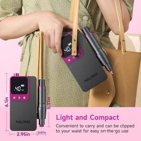 Halmai Electric Nail Drill compact and portable design