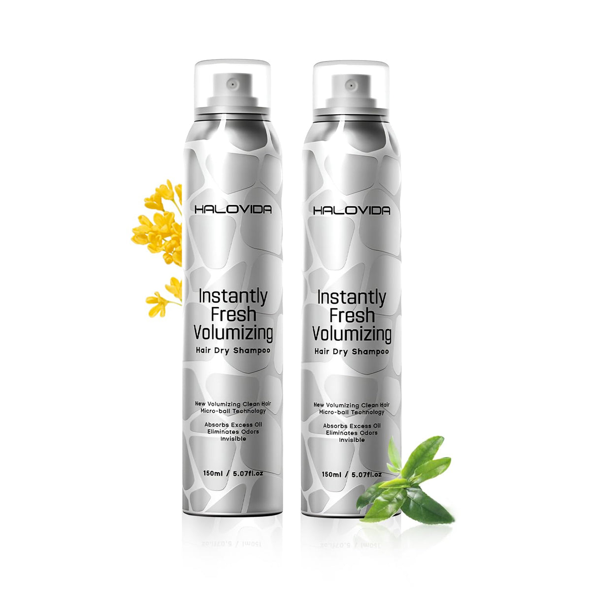 HALOVIDA Invisible Dry Shampoo 2-Pack front view