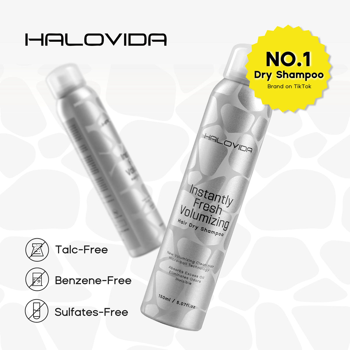 HALOVIDA Invisible Dry Shampoo texture close-up