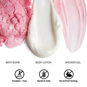 Hand cream and hand soap included in the gift set