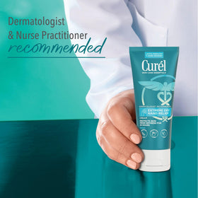 hand cream on a table with other skincare products