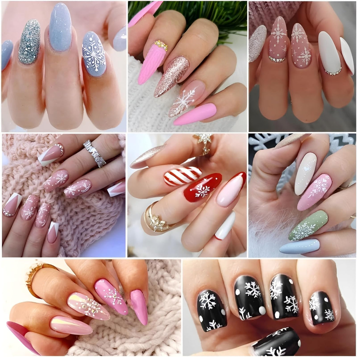 Hand holding SPLOCUDU Christmas nail art stickers