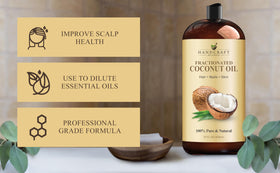 Handcraft Blends Fractionated Coconut Oil 28 Fl Oz on skin