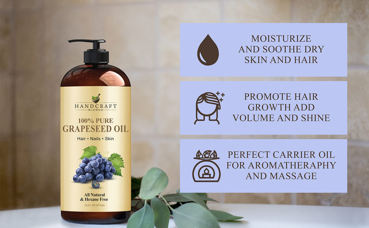 Handcraft Blends Grapeseed Oil with essential oils