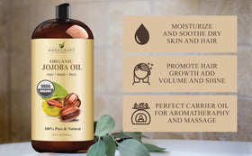 Handcraft Blends Jojoba Oil 28 Fl Oz back label